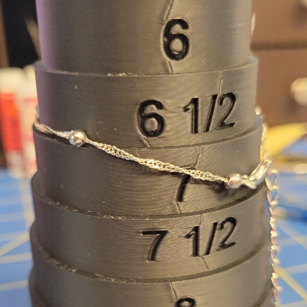 Silver Tone Ball & Chain 7" Bracelet